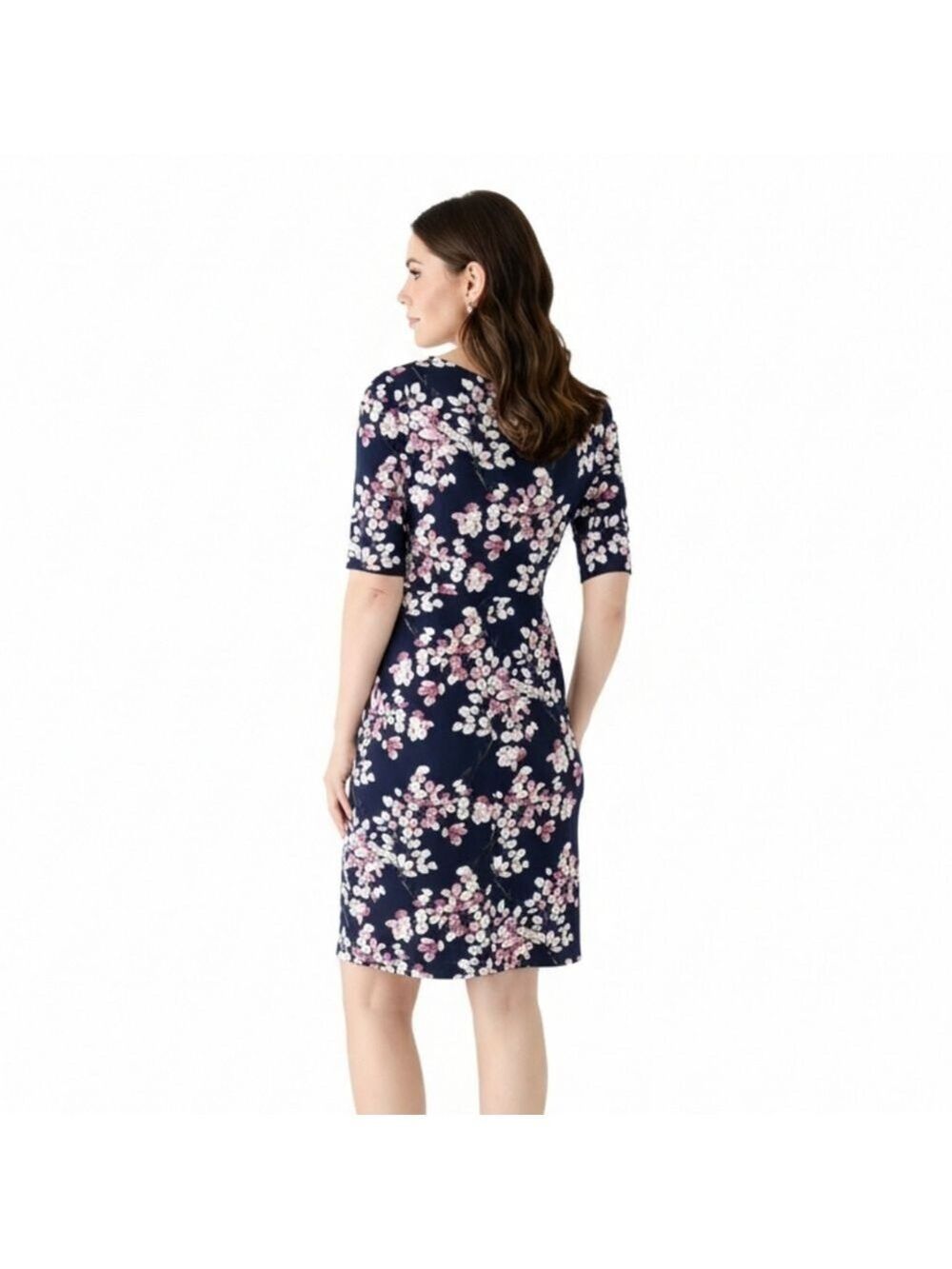 Connected Apparel Floral Sheath Dress Size 12 - Picture 2 of 7